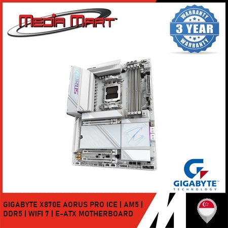 GIGABYTE X870E AORUS PRO ICE DDR5 AMD AM5 ATX MOTHERBOARD
