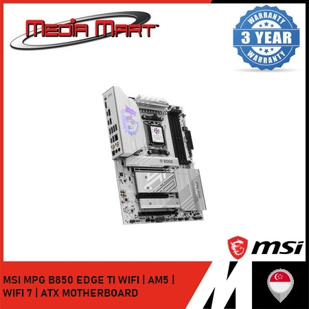 MSI MPG B850 EDGE TI WIFI | AMD AM5 | WIFI 7 | ATX MOTHERBOARD