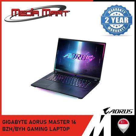GIGABYTE AORUS MASTER 16 BZH/BYH GAMING LAPTOP | INTEL ULTRA 9 275HX CPU | RTX 5080/5090 GPU | 32GB RAM | 1TB GEN 4 SSD