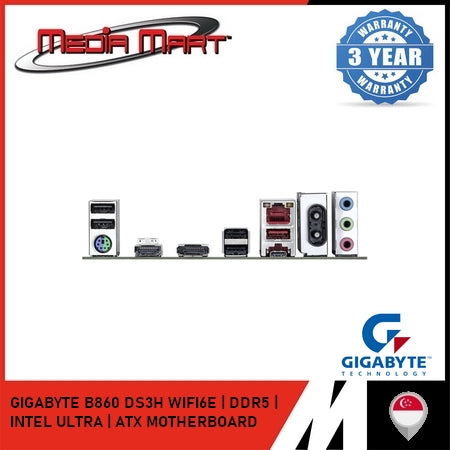 GIGABYTE B860 DS3H WIFI6E LGA 1851 DDR5 ATX MOTHERBOARD