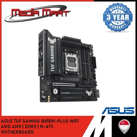 ASUS TUF GAMING B850M-PLUS WIFI AMD AM5 | DDR5 | M-ATX MOTHERBOARD