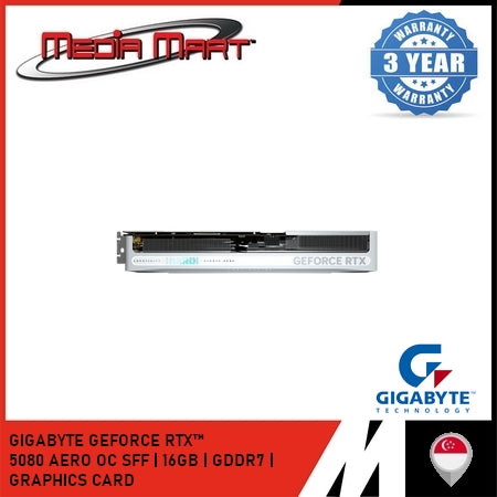 GIGABYTE GEFORCE RTX™ 5080 AERO OC SFF 16G GRAPHICS CARD