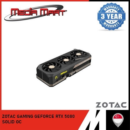 ZOTAC GAMING RTX 5080 SOLID OC 16GB GRAPHIC CARD