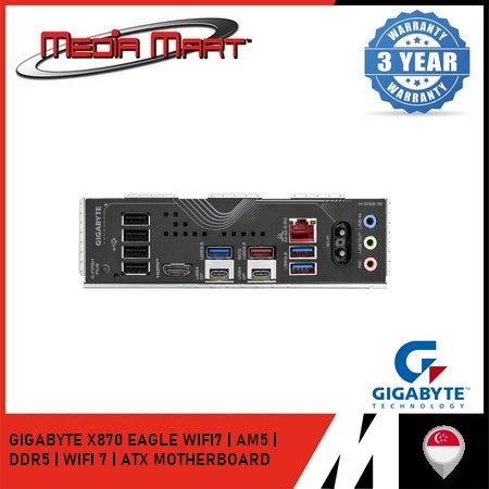GIGABYTE X870 EAGLE WIFI7 DDR5 AMD AM5 ATX MOTHERBOARD