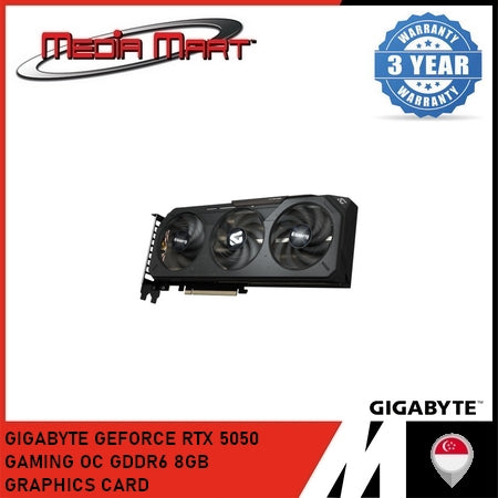 GIGABYTE GEFORCE RTX 5050 GAMING OC GDDR6 8GB GRAPHICS CARD
