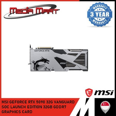 MSI GEFORCE RTX 5090 32G VANGUARD SOC LAUNCH EDITION 32GB GDDR7 GRAPHICS CARD