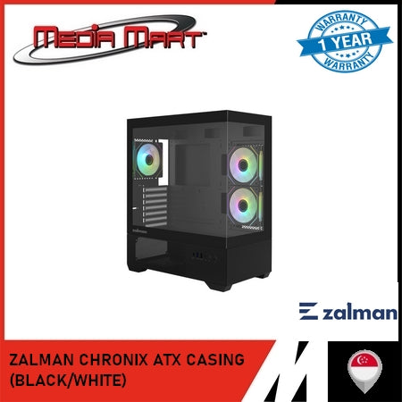 ZALMAN CHRONIX ATX CASING BLACK/WHITE