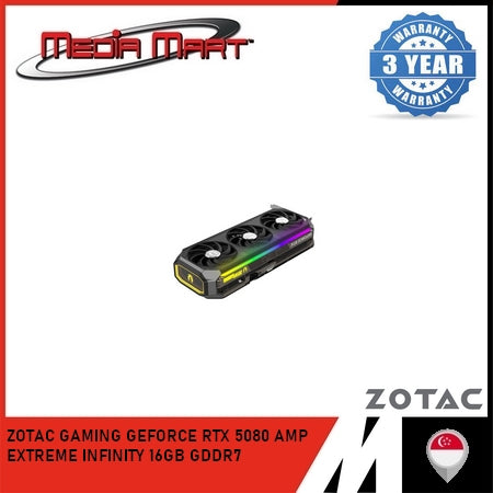 ZOTAC GAMING RTX 5080 AMP EXTREME INFINITY 16GB GRAPHIC CARD