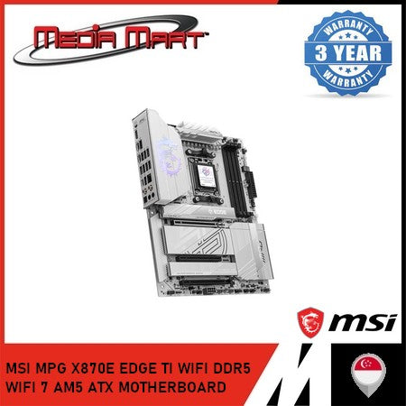 MSI MPG X870E EDGE TI WIFI DDR5 WIFI 7 AM5 ATX MOTHERBOARD