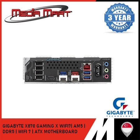GIGABYTE X870 GAMING X WIFI 7 DDR5 AMD AM5 ATX MOTHERBOARD