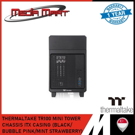 THERMALTAKE TR100 MINI TOWER CHASSIS ITX CASING (BLACK/ BUBBLE PINK/MINT STRAWBERRY)