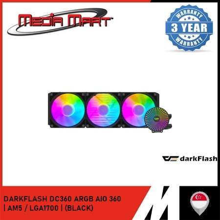 DARKFLASH DC360 ARGB AIO 360 BLACK (AM5/LGA1700)