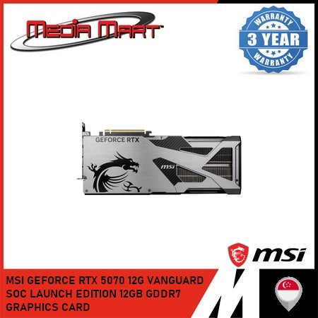 MSI GEFORCE RTX 5070 12G VANGUARD SOC LAUNCH EDITION 12GB GDDR7 GRAPHICS CARD