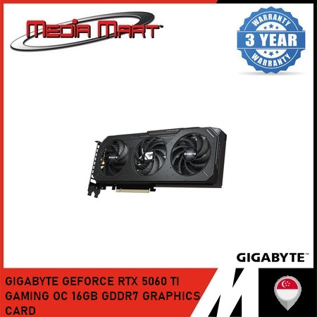 GIGABYTE GEFORCE RTX™ 5060 TI GAMING OC 16GB GRAPHICS CARD