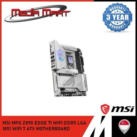 MSI MPG Z890 EDGE TI WIFI DDR5 LGA 1851 WIFI 7 ATX MOTHERBOARD