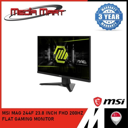 MSI MAG 244F 23.8 INCH FHD 200HZ FLAT GAMING MONITOR