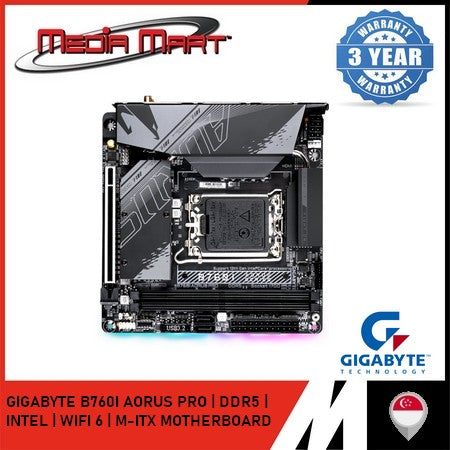 GIGABYTE B760I AORUS PRO LGA1700 DDR5 MINI-ITX MOTHERBOARD
