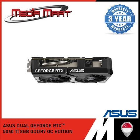 ASUS DUAL GEFORCE RTX 5060Ti 8GB GDDR7 OC EDITION GRAPHIC CARD