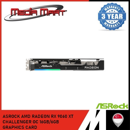 ASROCK AMD RADEON RX 9060 XT CHALLENGER OC 16GB/8GB GRAPHICS CARD
