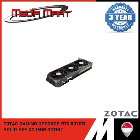 ZOTAC GAMING RTX 5070 Ti SOLID SFF OC 16GB GRAPHIC CARD