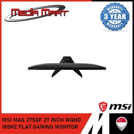 MSI MAG 275QF 27 INCH WQHD 180HZ FLAT GAMING MONITOR