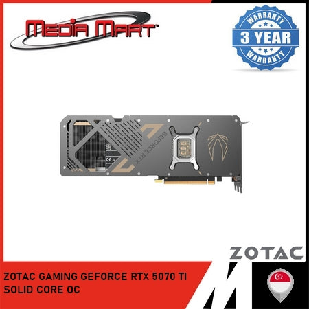 ZOTAC GAMING RTX 5070 Ti SOLID OC 16GB GRAPHIC CARD