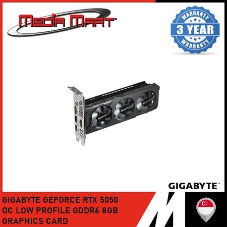 GIGABYTE GEFORCE RTX 5050 OC LOW PROFILE GDDR6 8GB GRAPHICS CARD