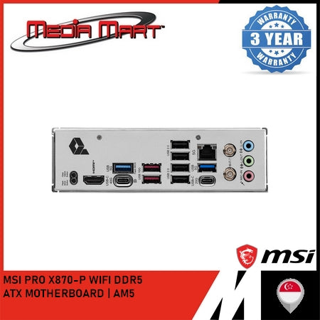 MSI ATX MOTHERBOARD PRO X870-P WIFI DDR5
