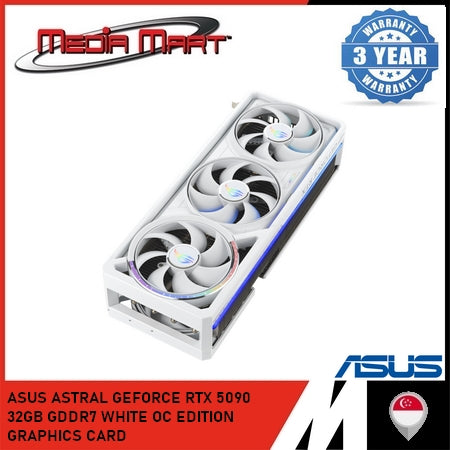 ASUS ROG ASTRAL GEFORCE RTX 5090 32GB GDDR7 WHITE OC EDITION GRAPHICS CARD