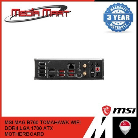 MSI MAG B760 TOMAHAWK WIFI DDR4 LGA 1700 ATX MOTHERBOARD