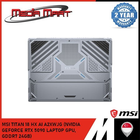 MSI TITAN 18 HX AI A2XWJG (NVIDIA GEFORCE RTX 5090 LAPTOP GPU, GDDR7 24GB)