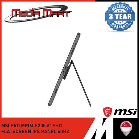 MSI PRO MP161 E2 | 15.6"' FHD / MONITOR 60HZ REFRESH RATE / IPS PANEL / FLATSCREEN / MINI-HDMI 2.0B / TYPE-C