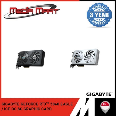 GIGABYTE GEFORCE RTX 5060 EAGLE / ICE OC 8G GDDR7 GRAPHIC CARD