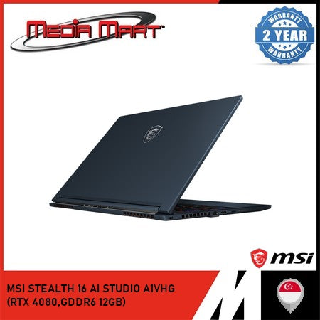 MSI STEALTH 16 AI STUDIO A1VHG (RTX 4080,GDDR6 12GB)