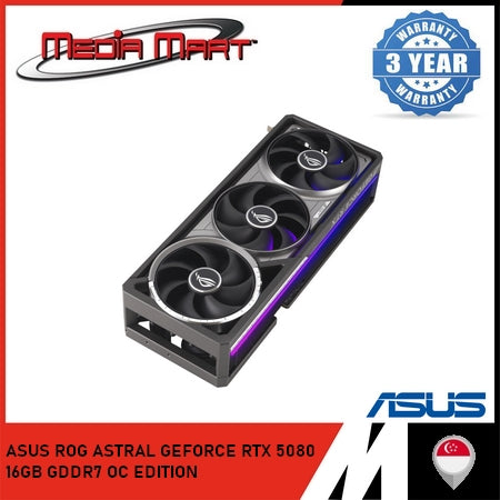 ASUS ROG ASTRAL GEFORCE RTX 5080 16GB GDDR7 OC EDITION GRAPHIC CARD