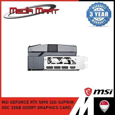 MSI GEFORCE RTX 5090 32G SUPRIM SOC 32GB GDDR7 GRAPHICS CARD