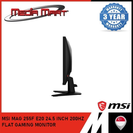 MSI MAG 255F E20 24.5 INCH 200HZ FLAT GAMING MONITOR
