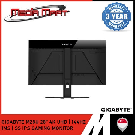 GIGABYTE M28U 28" UHD 4K 144HZ SS IPS PANEL GAMING MONITOR