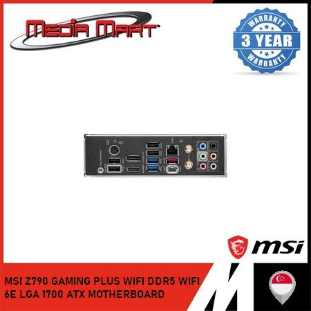 MSI Z790 GAMING PLUS WIFI DDR5 WIFI 6E LGA 1700 ATX MOTHERBOARD