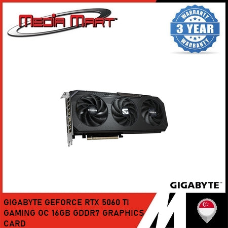GIGABYTE GEFORCE RTX™ 5060 TI GAMING OC 16GB GRAPHICS CARD