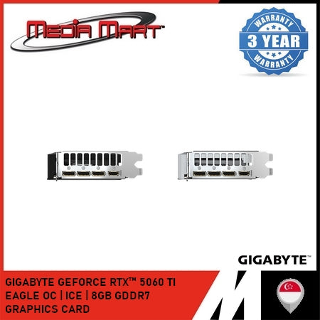GIGABYTE GEFORCE RTX™ 5060 TI EAGLE OC | ICE | 8GB GRAPHICS CARD