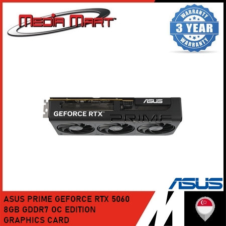 ASUS PRIME GEFORCE RTX 5060 8GB GDDR7 OC EDITION GRAPHICS CARD