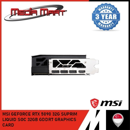 MSI GEFORCE RTX 5090 32G SUPRIM LIQUID SOC 32GB GDDR7 GRAPHICS CARD