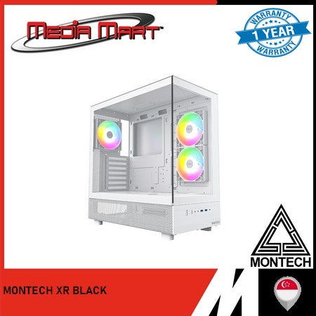 MONTECH XR BLACK/WHITE ATX CASE