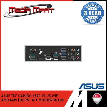 ASUS TUF GAMING X870-PLUS WIFI AMD AM5 | DDR5 | ATX MOTHERBOARD