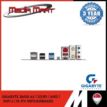 GIGABYTE B650I AX AM5 DDR5 WIFI 6 MINI-ITX MOTHERBOARD