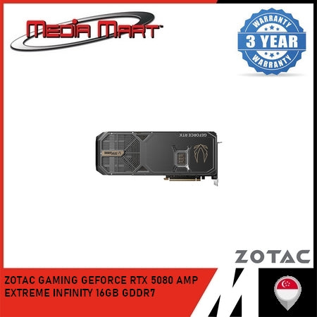 ZOTAC GAMING RTX 5080 AMP EXTREME INFINITY 16GB GRAPHIC CARD