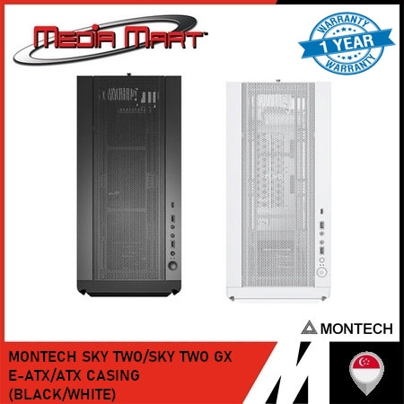 MONTECH SKY TWO/SKY TWO GX E-ATX/ATX CASING (BLACK/WHITE)