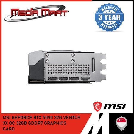 MSI GEFORCE RTX 5090 32G VENTUS 3X OC 32GB GDDR7 GRAPHICS CARD