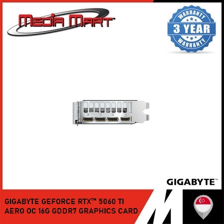 GIGABYTE GEFORCE RTX™ 5060 TI AERO OC 16G GDDR7 GRAPHICS CARD
